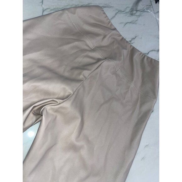 ENZA COSTA Matte Vegan Leather Bootcut Legging in Putty 0/XS Womens Faux Leather - Picture 10 of 16